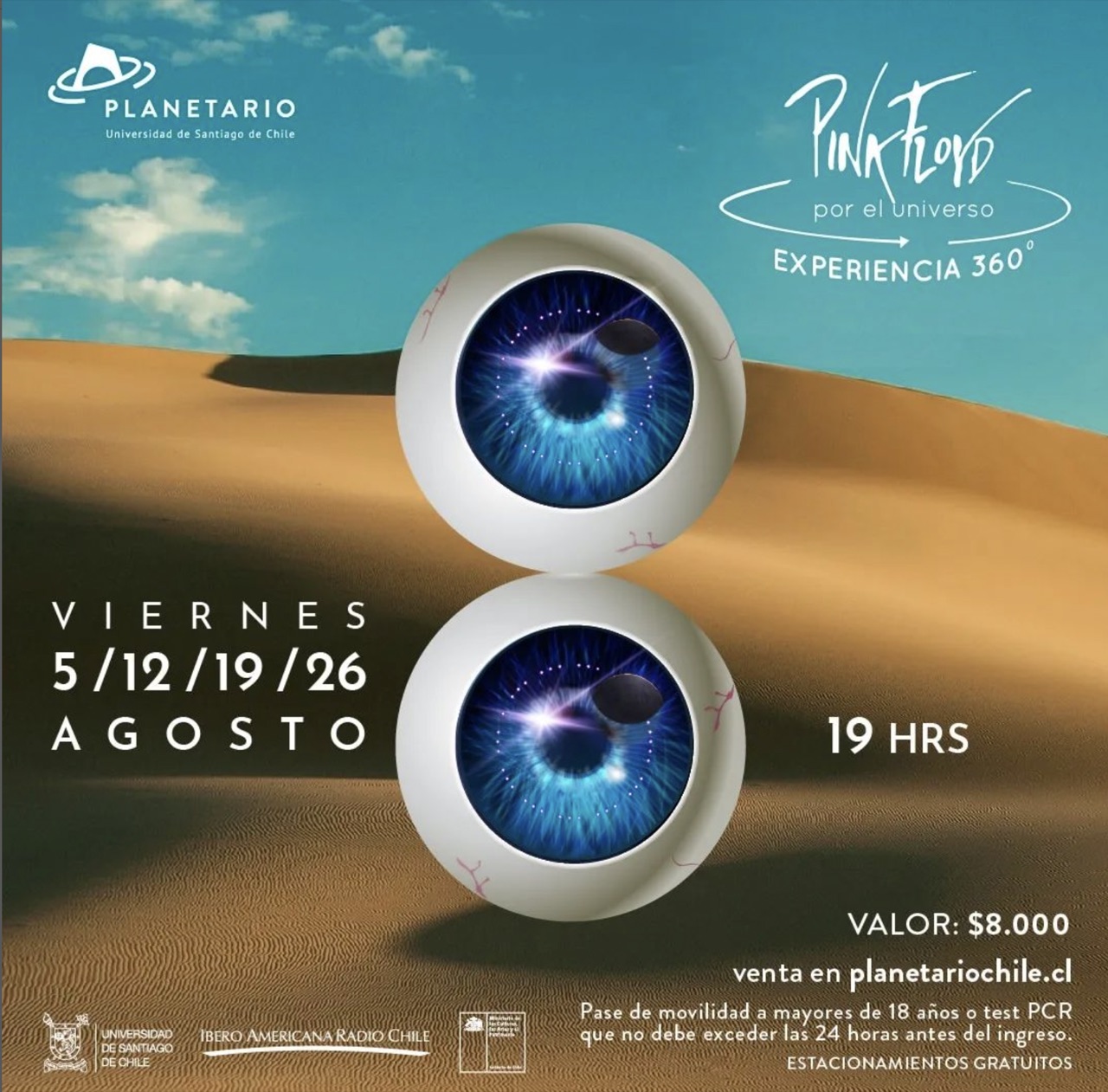Un viaje cósmico con Pink Floyd en el Planetario de Santiago